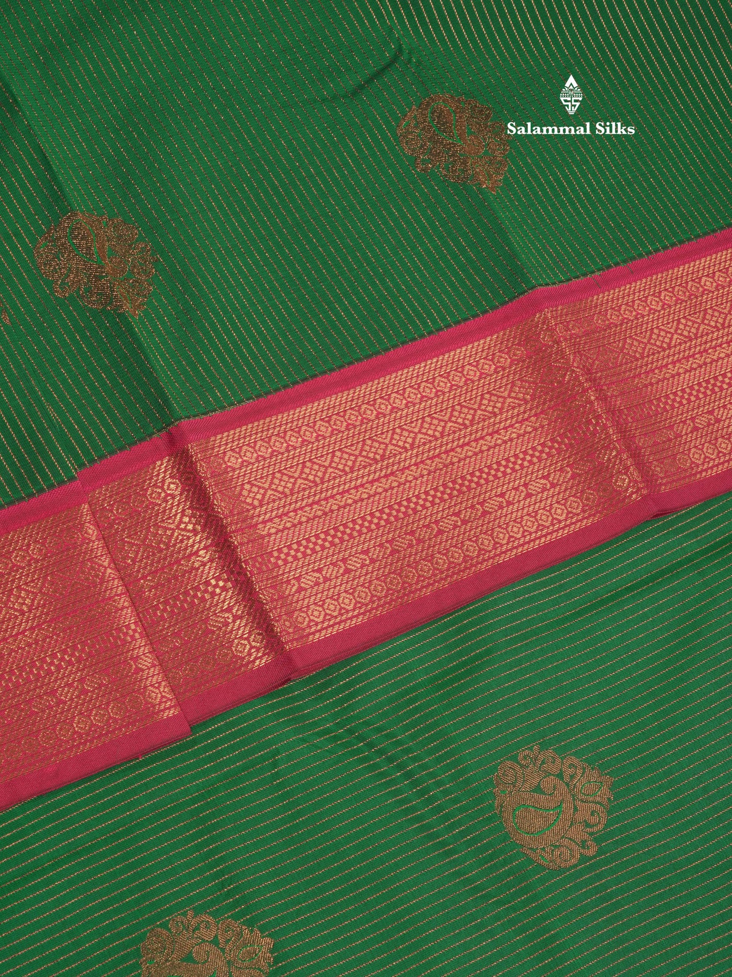 Half White Semi Silk Saree With Contrast Long Maroon Border