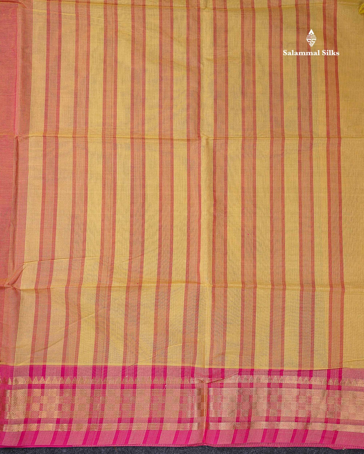 Beautiful Dual Tone Pink Plain Pure Cotton Saree With Contrast Pink Traditional Border