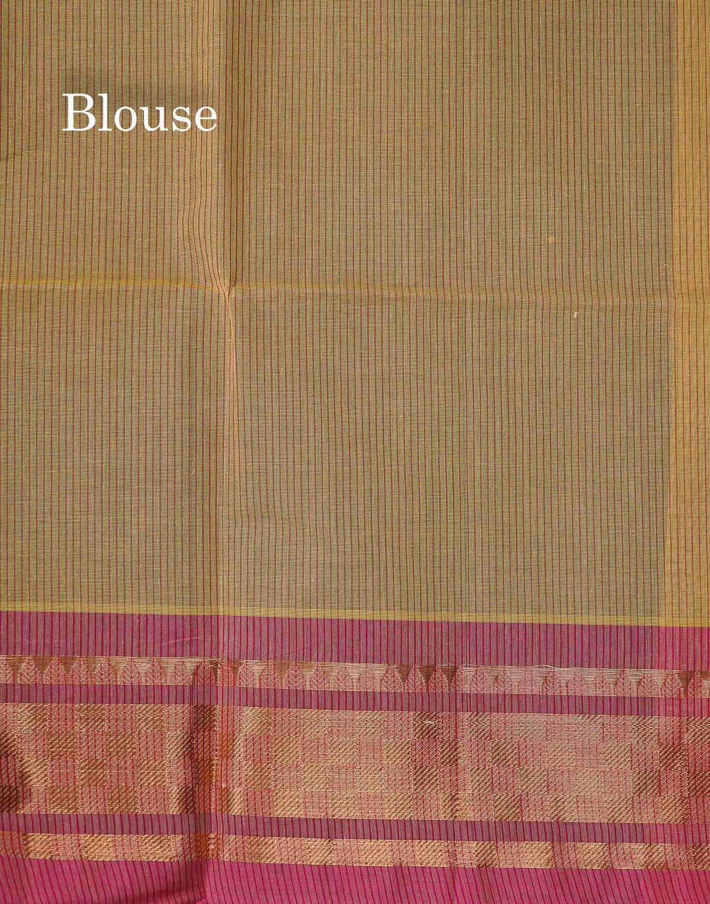Beautiful Dual Tone Pink Plain Pure Cotton Saree With Contrast Pink Traditional Border