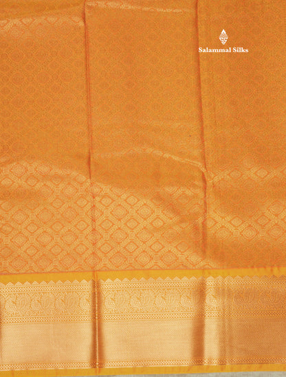 Beautiful Red Vairaoosi Semi Silk Saree With Contrast Orange Border