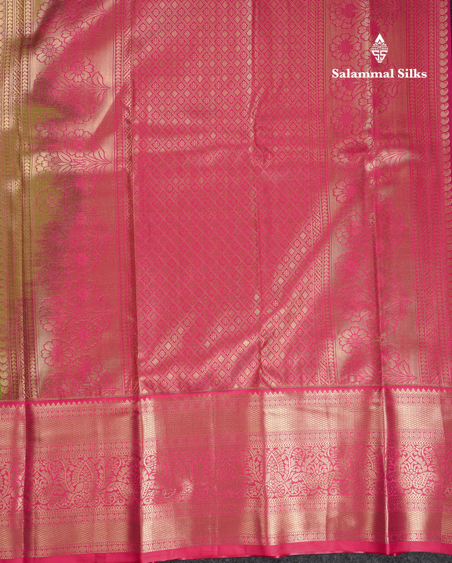 Beautiful Light Violet Checks With Butta Semi Silk Saree With Contrast Chilly Red Traditional Evening Morning Border