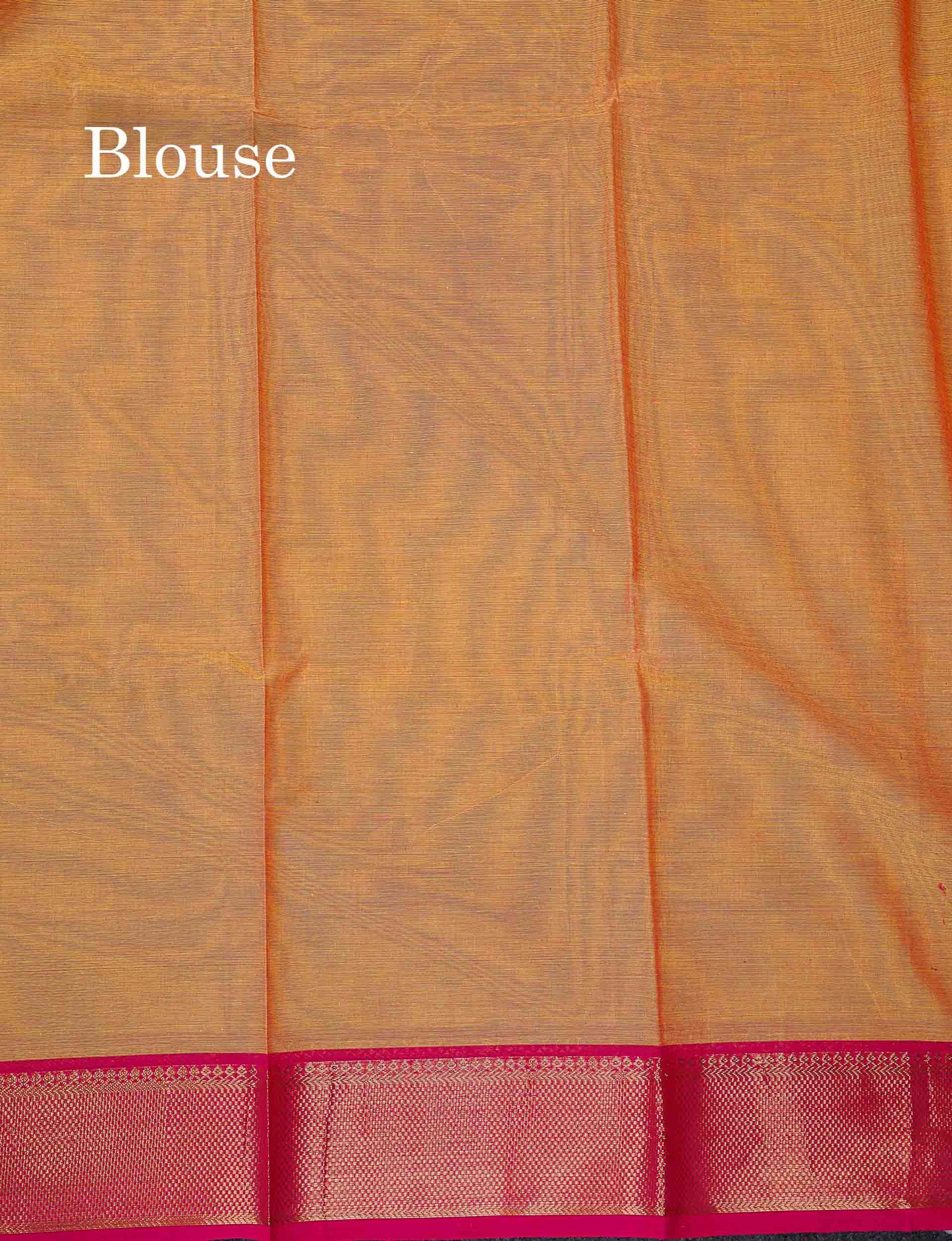Beautiful Yellow Plain Pure Cotton Saree With Contrast Pink Traditional Border