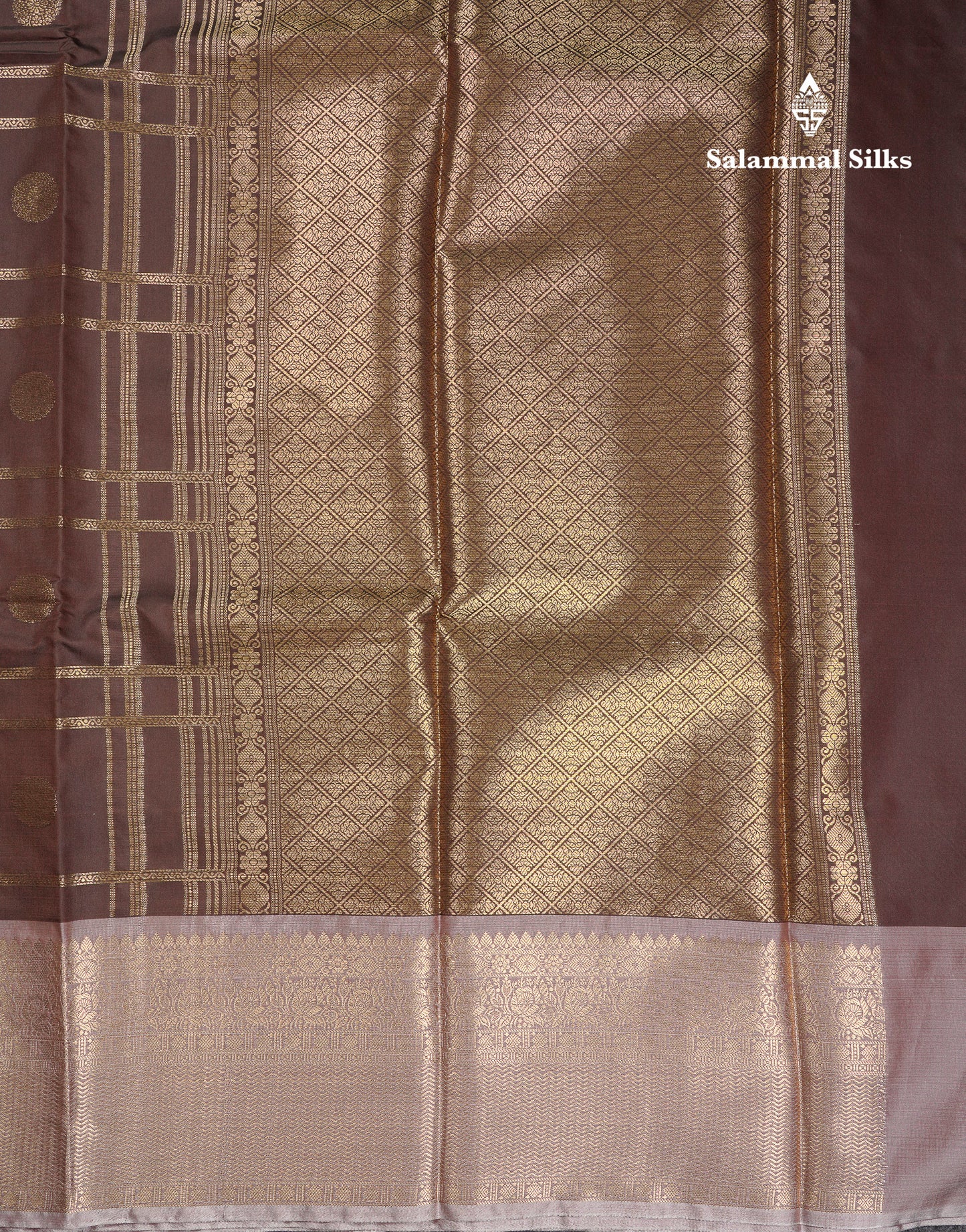 Beautiful Maroon Checks With Butta Cotton Mix Saree With Contrast Dark Peach Traditional Evening Morning Border