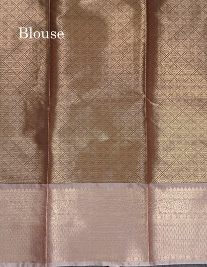 Beautiful Maroon Checks With Butta Cotton Mix Saree With Contrast Dark Peach Traditional Evening Morning Border