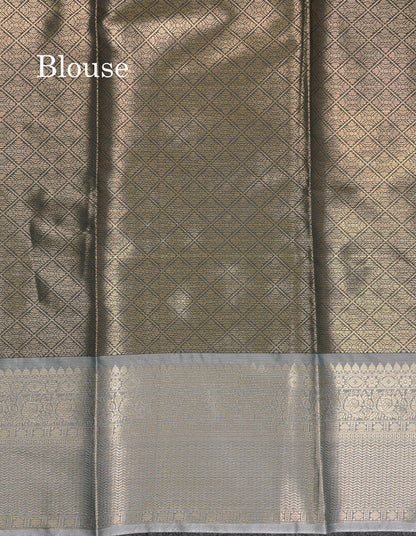 Beautiful Maroon Checks With Butta Cotton Mix Saree With Contrast Dark Peach Traditional Evening Morning Border