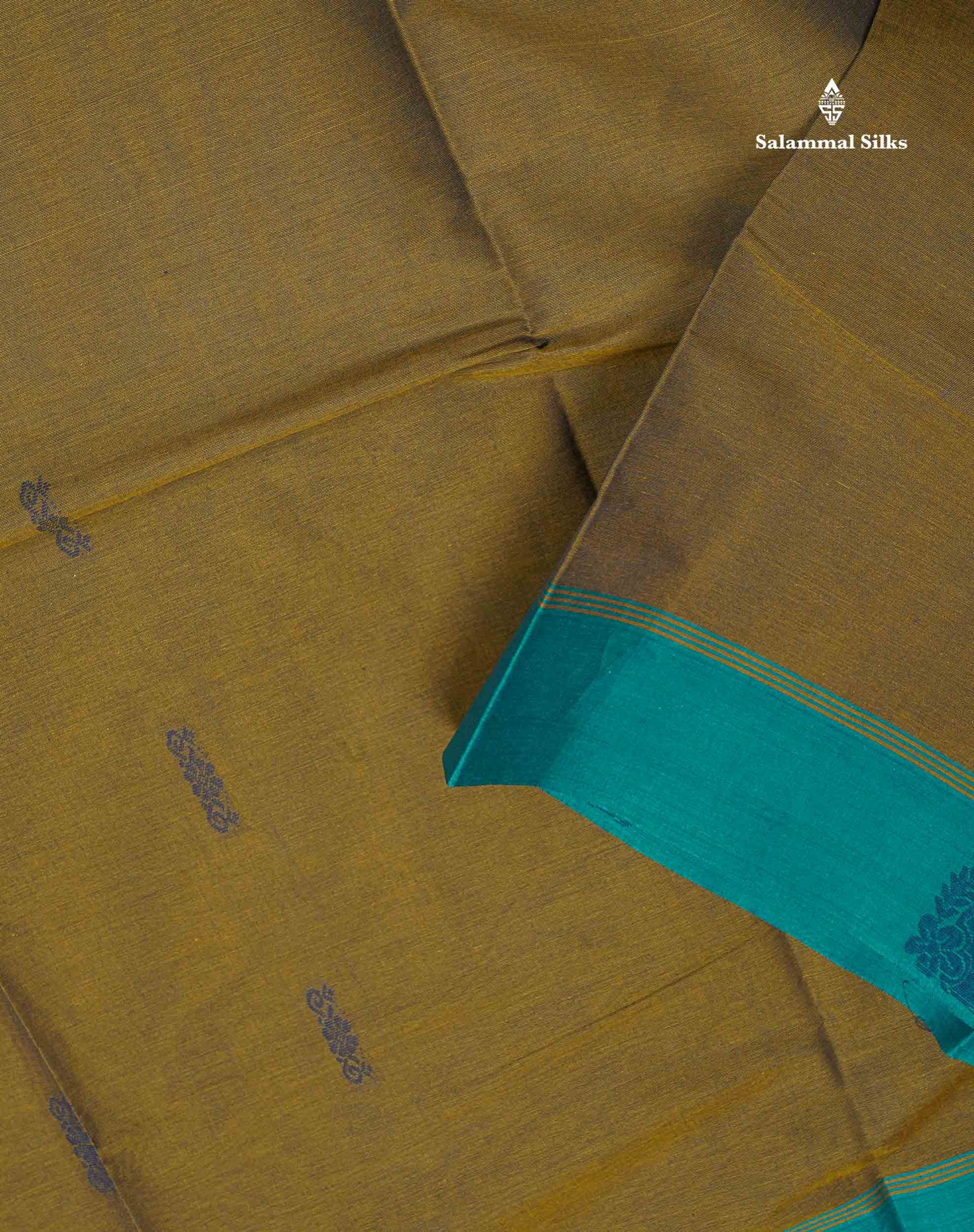 Pure Cotton Saree - Ramar Blue Colour Body Thread Butta With Contrast Pink Border