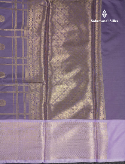Beautiful Maroon Checks With Butta Cotton Mix Saree With Contrast Dark Peach Traditional Evening Morning Border
