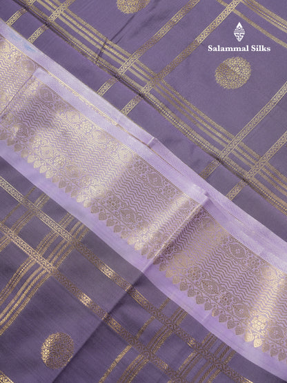 Beautiful Maroon Checks With Butta Cotton Mix Saree With Contrast Dark Peach Traditional Evening Morning Border
