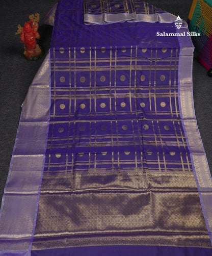 Beautiful Maroon Checks With Butta Cotton Mix Saree With Contrast Dark Peach Traditional Evening Morning Border