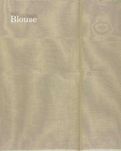 Pure Cotton Saree - Pista Green Colour Body Thread Butta With Fancy Thread WorkTemple Border