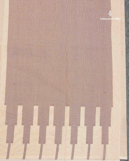 Pure Cotton Saree - Pista Green Colour Body Thread Butta With Fancy Thread WorkTemple Border