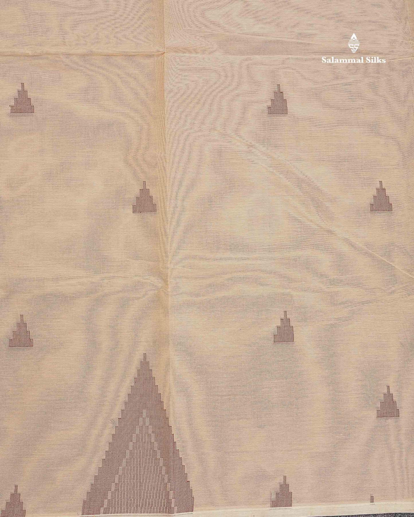 Pure Cotton Saree - Pista Green Colour Body Thread Butta With Fancy Thread WorkTemple Border
