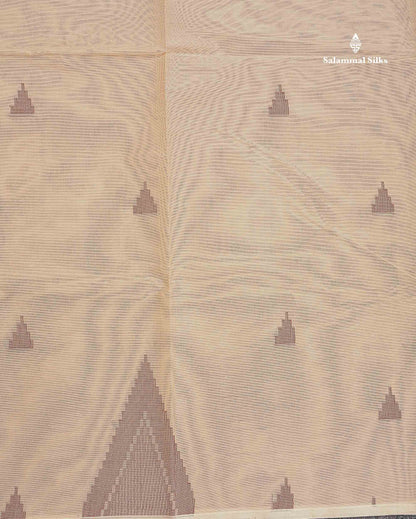 Pure Cotton Saree - Pista Green Colour Body Thread Butta With Fancy Thread WorkTemple Border