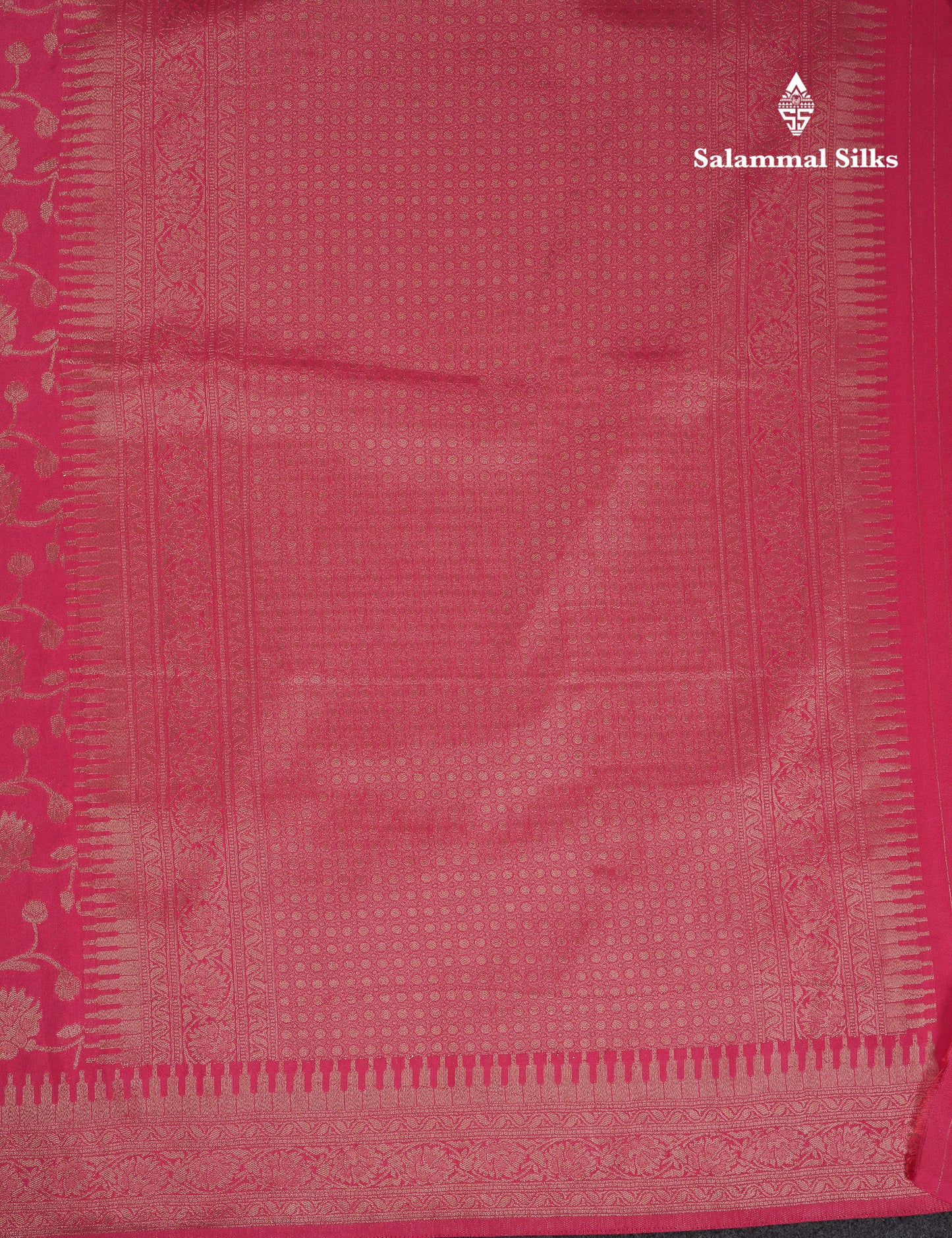 Beautiful Light Pink Semi Georgette Saree With Fancy Border