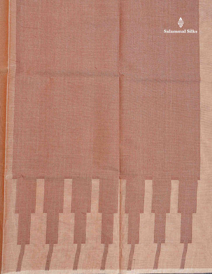 Pure Cotton Saree - Pista Green Colour Body Thread Butta With Fancy Thread WorkTemple Border