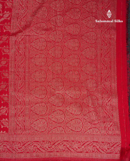 Beautiful Maroon Semi Georgette Saree With Fancy Border