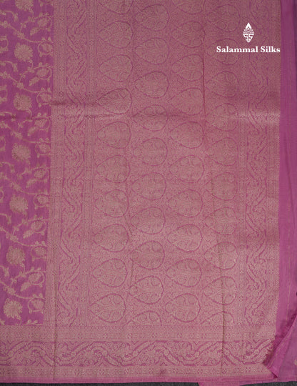 Beautiful Maroon Semi Georgette Saree With Fancy Border