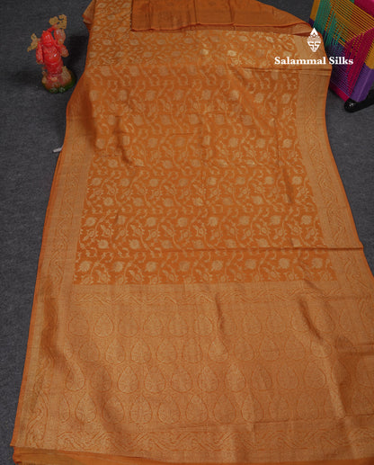 Beautiful Maroon Semi Georgette Saree With Fancy Border