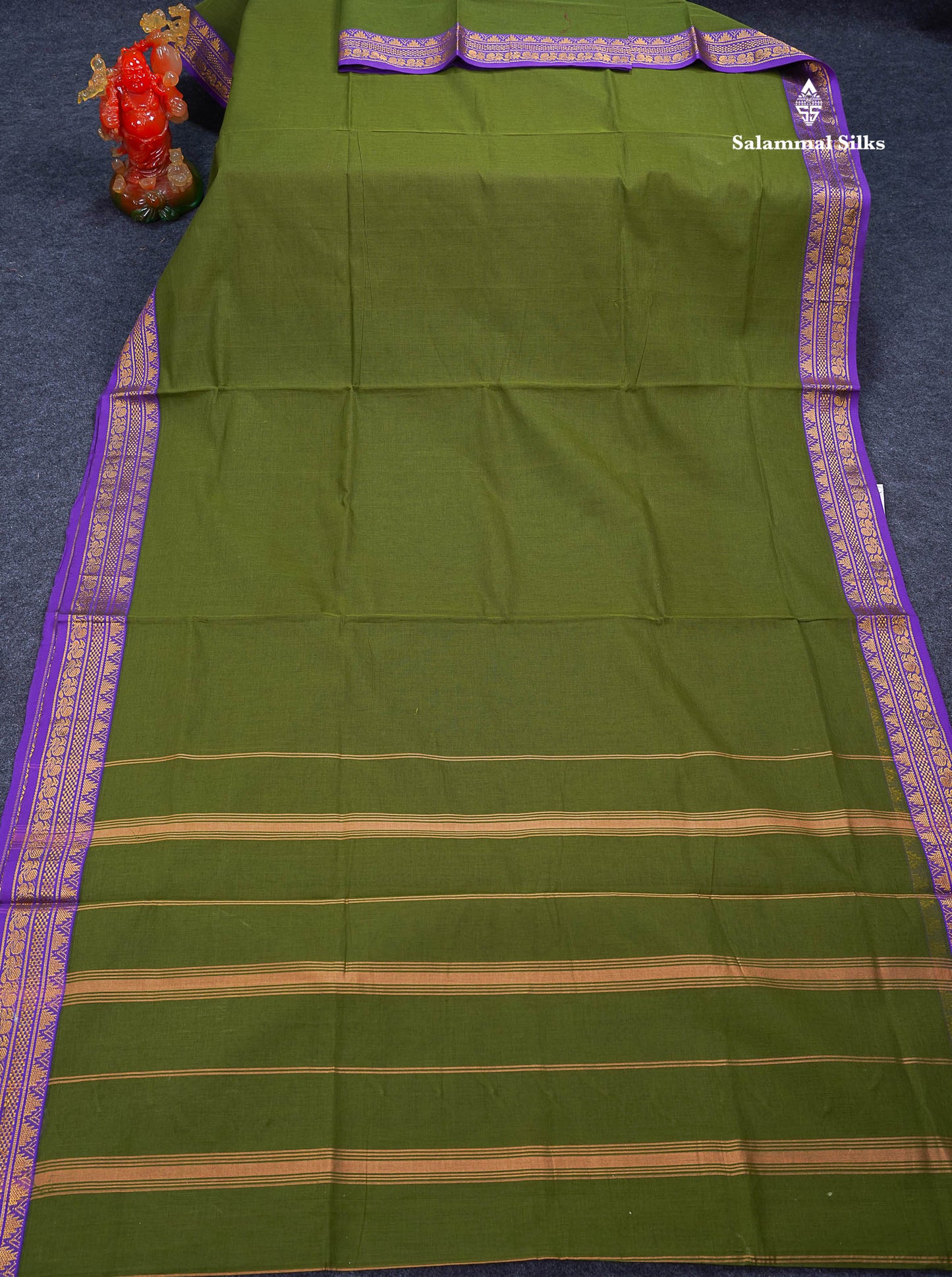 Light Brown Beautiful Plain Pure Cotton Saree With Contrast Maroon Border