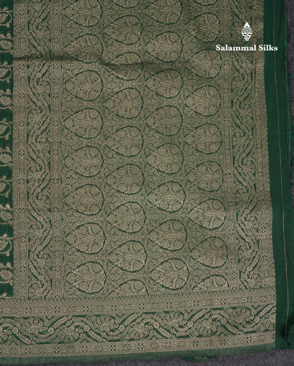 Beautiful Maroon Semi Georgette Saree With Fancy Border