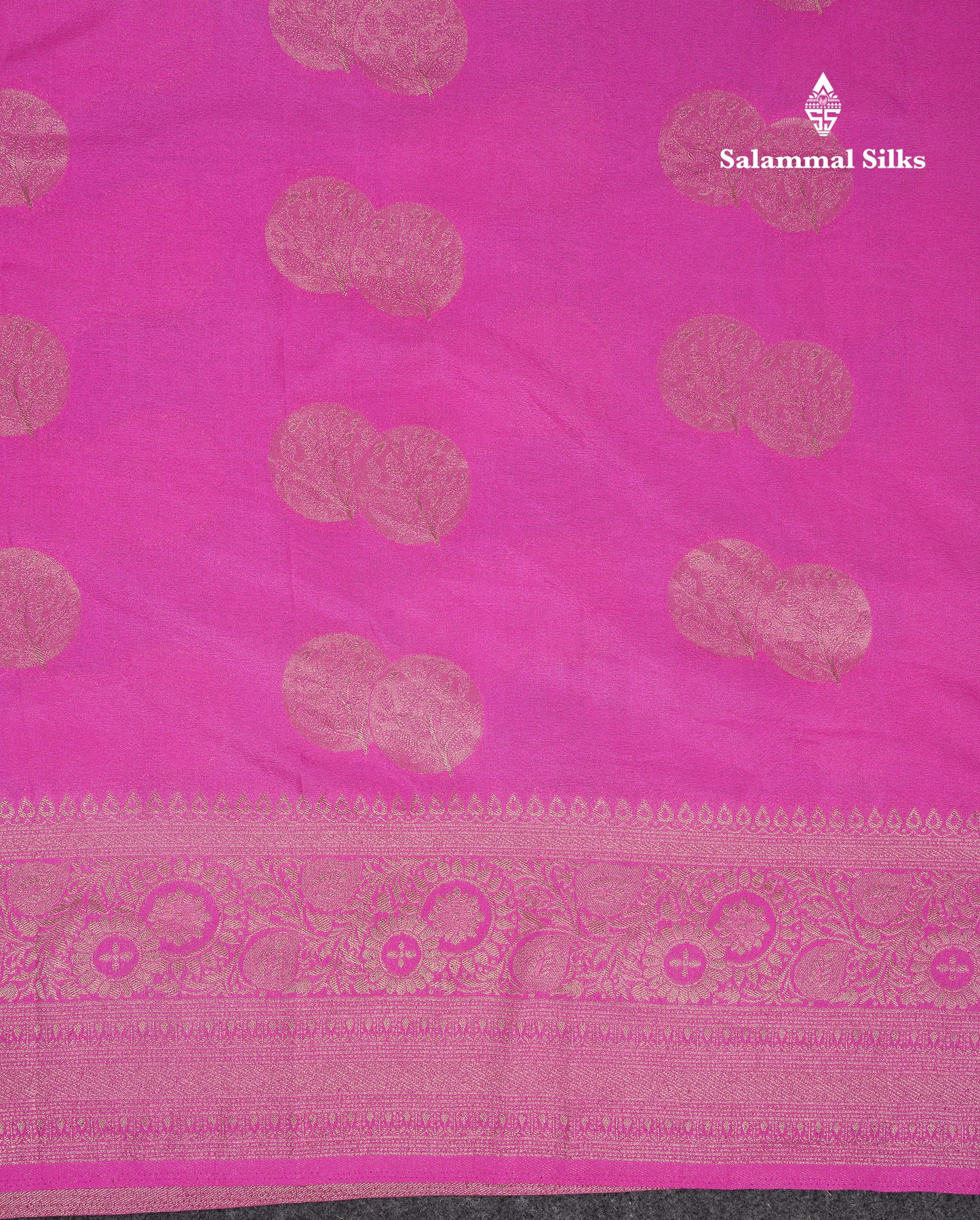 Beautiful Maroon Semi Georgette Saree With Fancy Border
