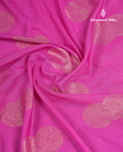 Beautiful Maroon Semi Georgette Saree With Fancy Border