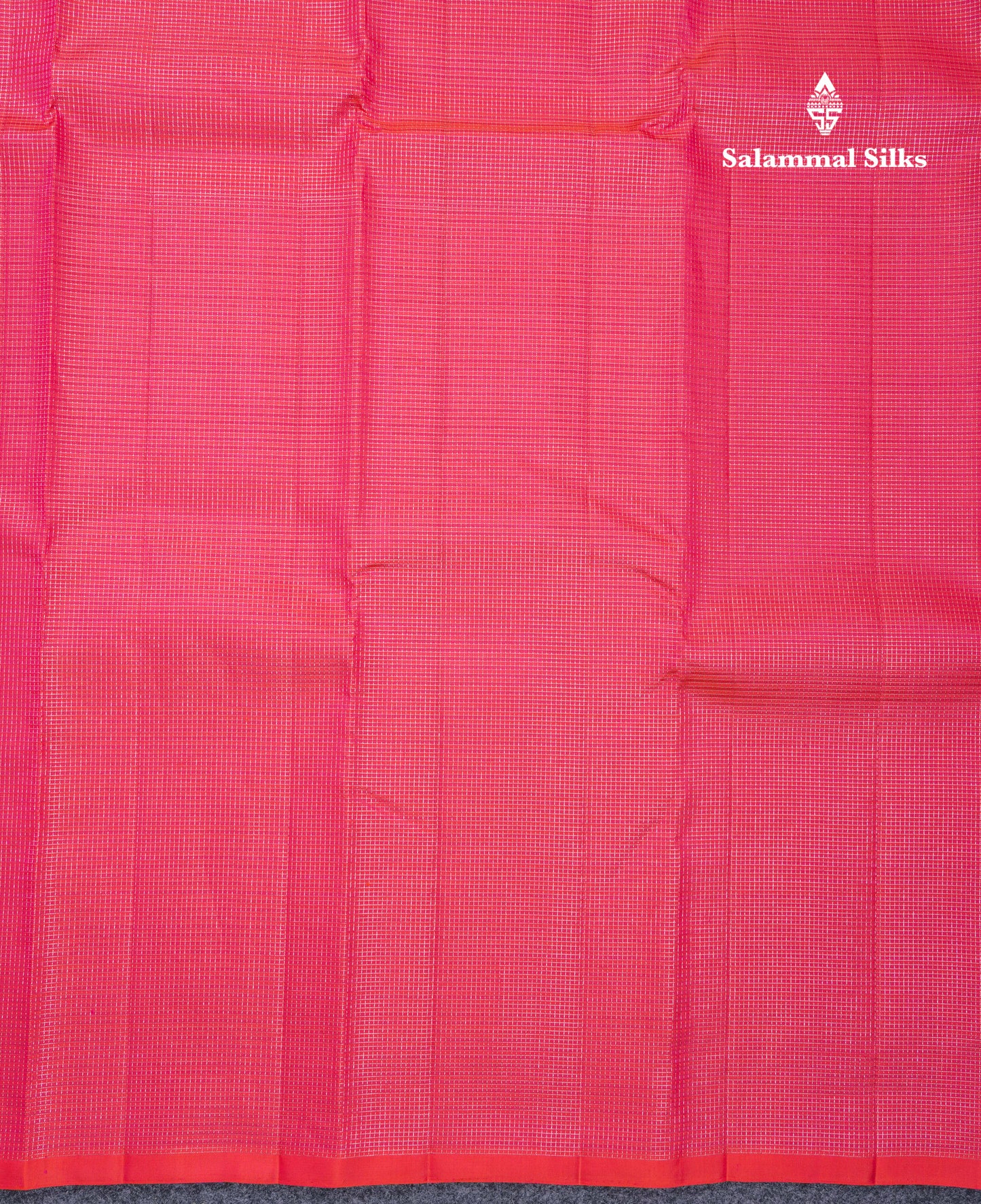 Beautiful Reddish Pink Tiny Zari Checks Fancy Pure Kanjivaram Silk Saree With Blouse