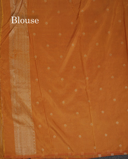 Beautiful Ramar Blue Semi Georgette Saree With Fancy Border