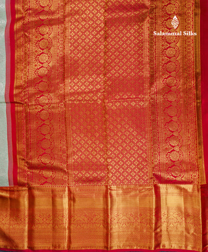 Beautiful Rexona Green Bridal Pure Kanjivaram Silk Saree With Contrast Maroon Traditional Evening Morning Border