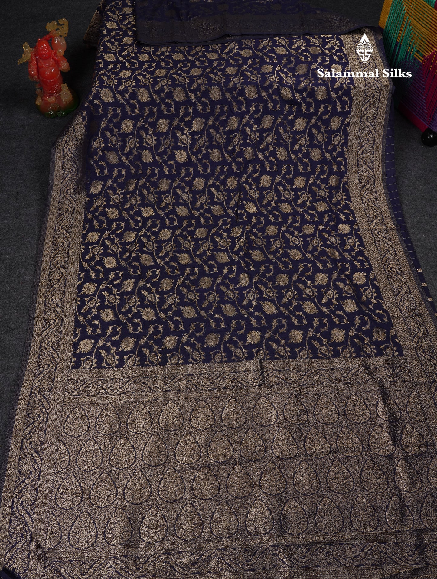 Beautiful Maroon Semi Georgette Saree With Fancy Border