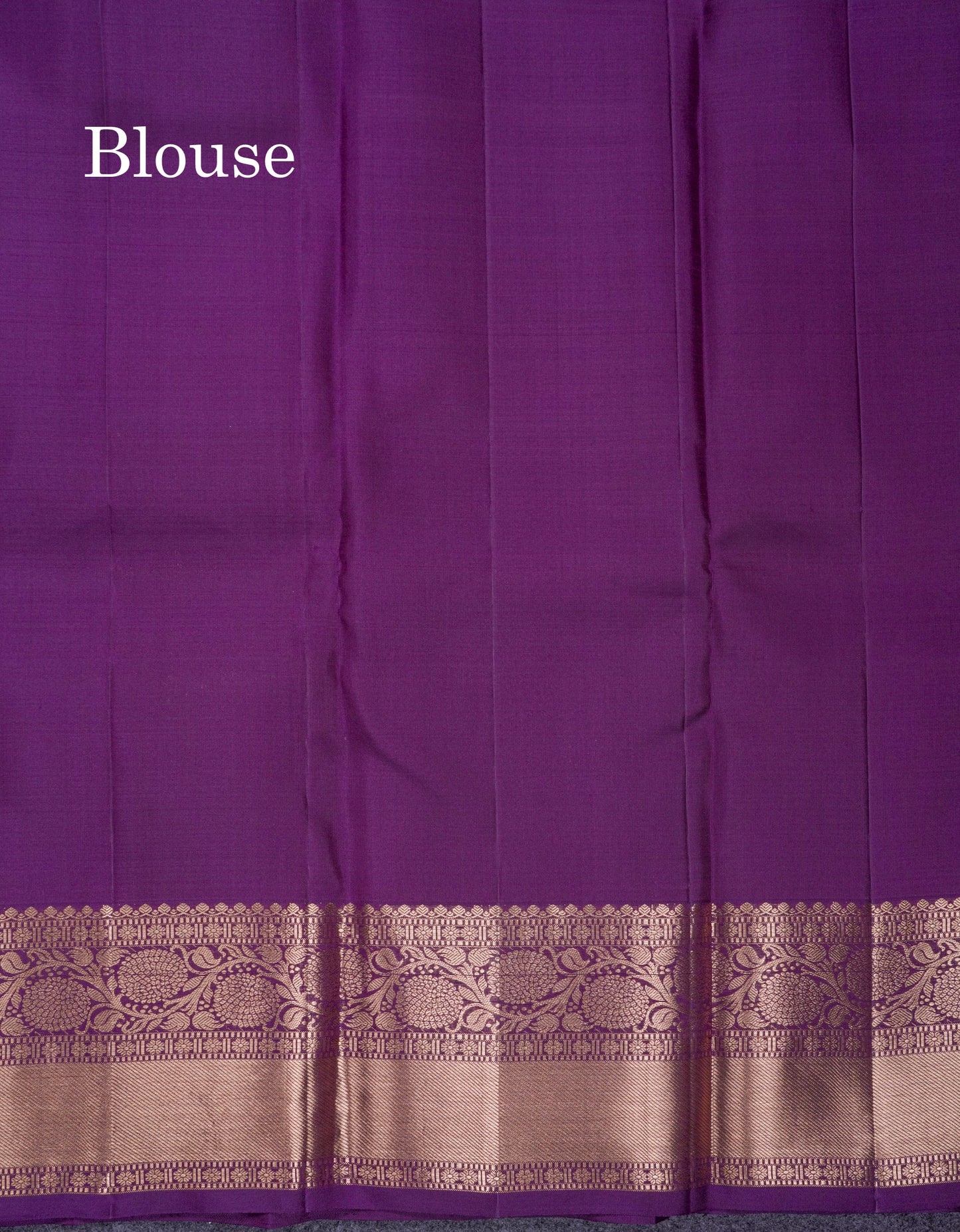 Beautiful Dark Purple Fancy Pure Kanjivaram Silk Saree With Traditional Border