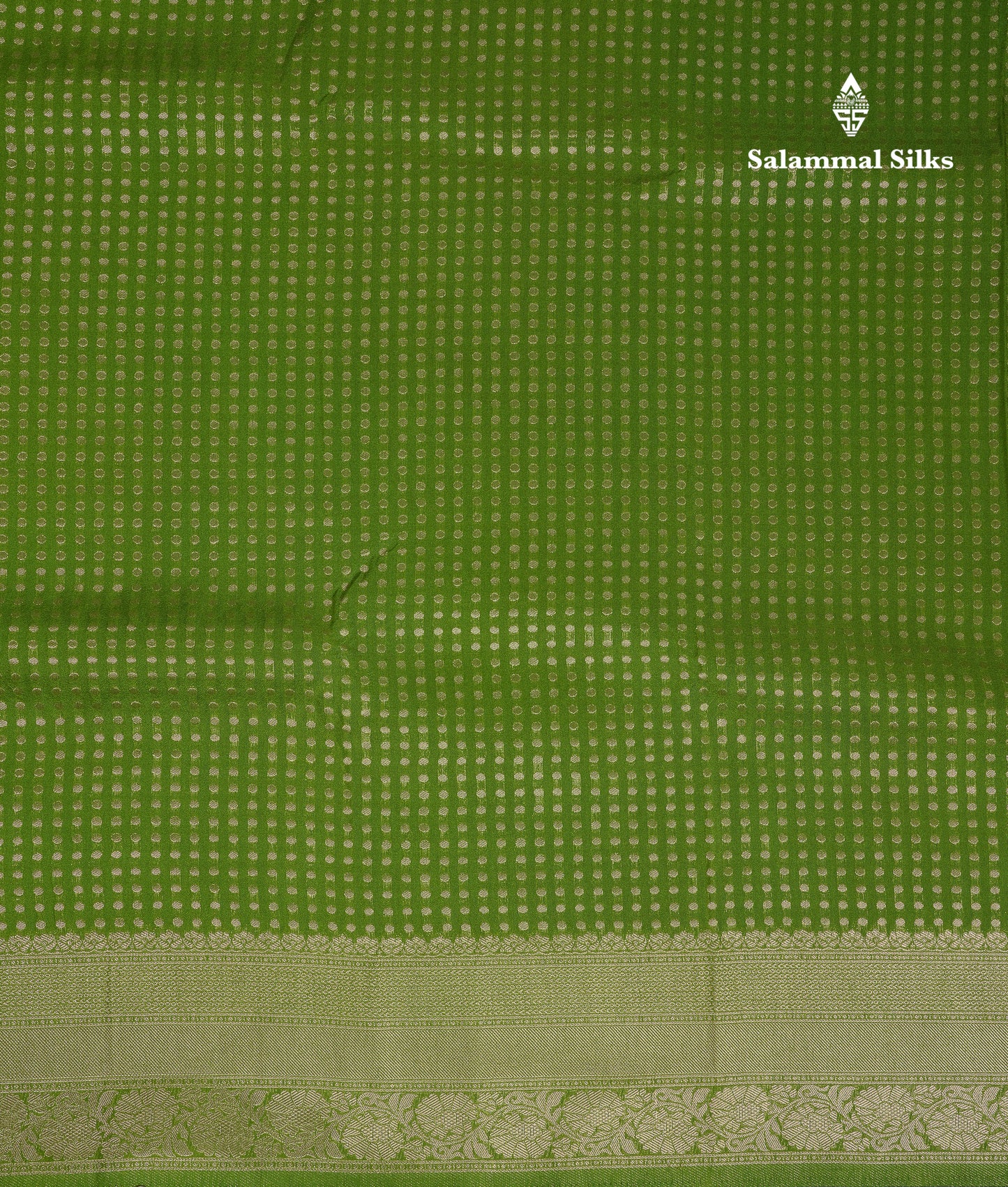Beautiful Parrot Green Semi Georgette Saree With Fancy Border