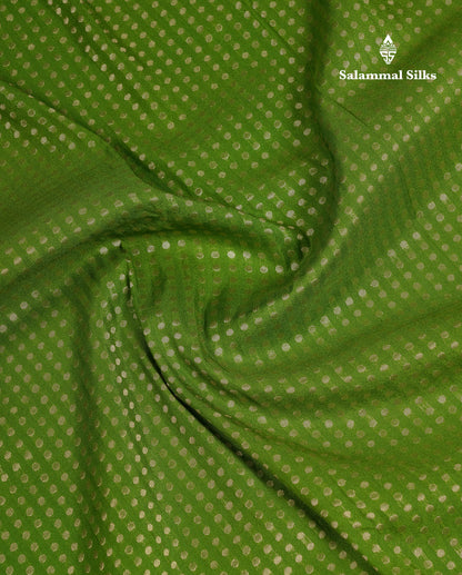Beautiful Parrot Green Semi Georgette Saree With Fancy Border