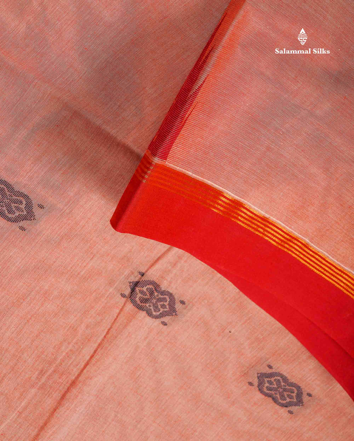 Pure Cotton Saree - Cream Yellow Colour Body Thread Work Butta With Temple Border