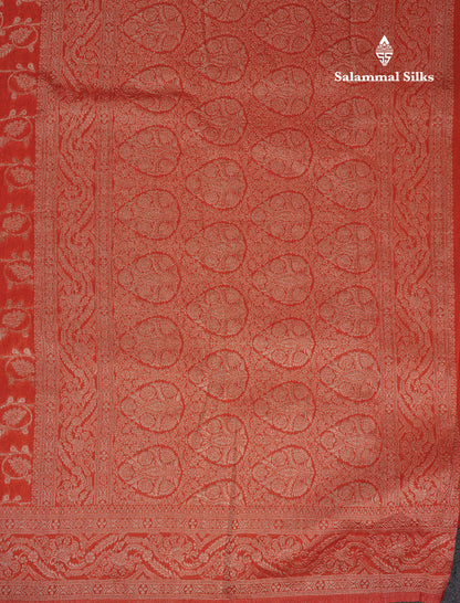Beautiful Maroon Semi Georgette Saree With Fancy Border