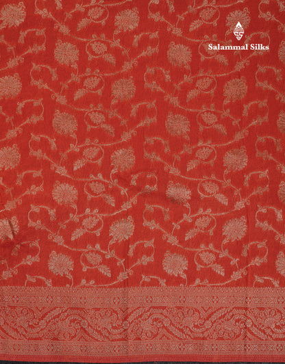 Beautiful Maroon Semi Georgette Saree With Fancy Border