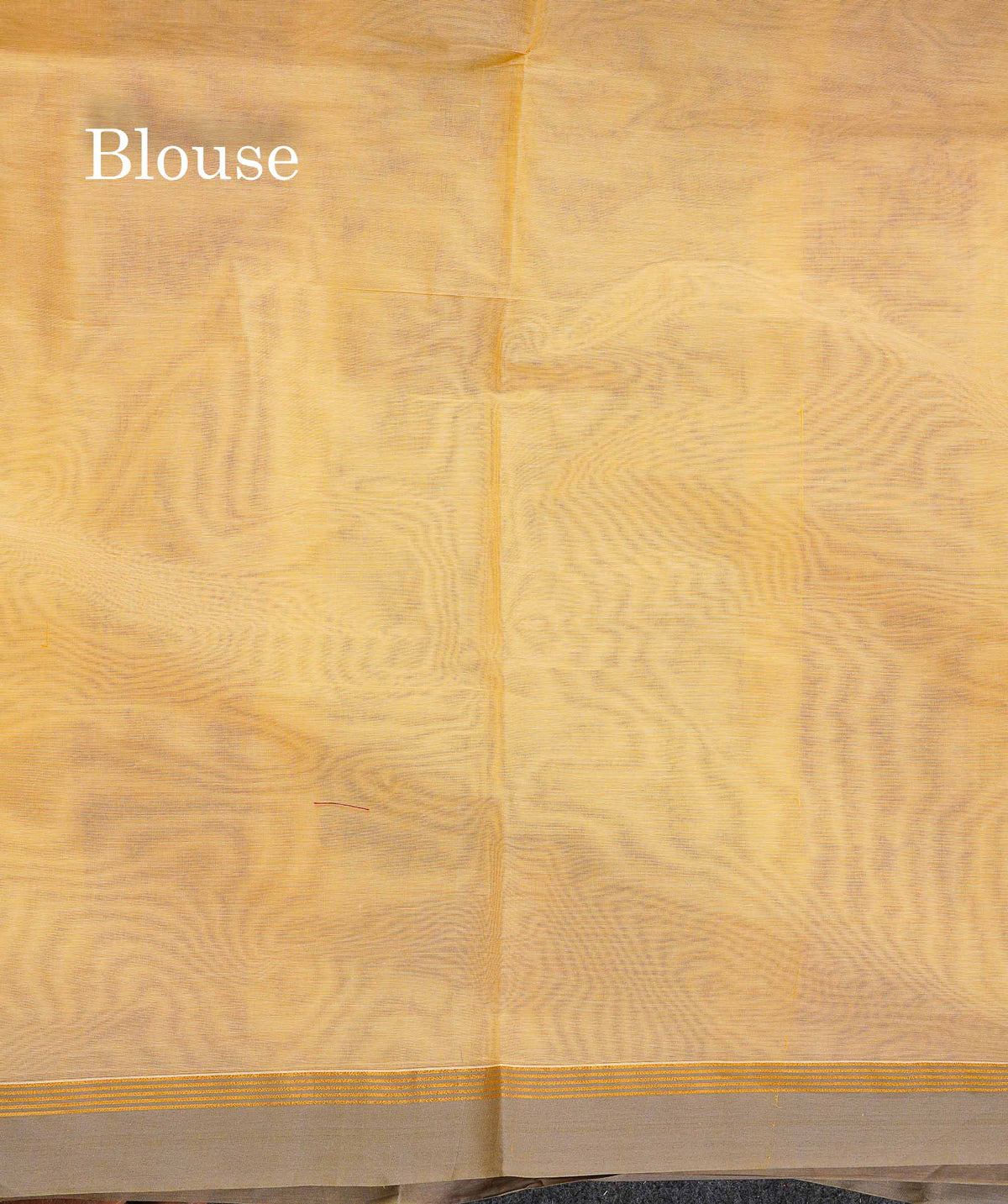 Pure Cotton Saree - Cream Yellow Colour Body Thread Work Butta With Temple Border