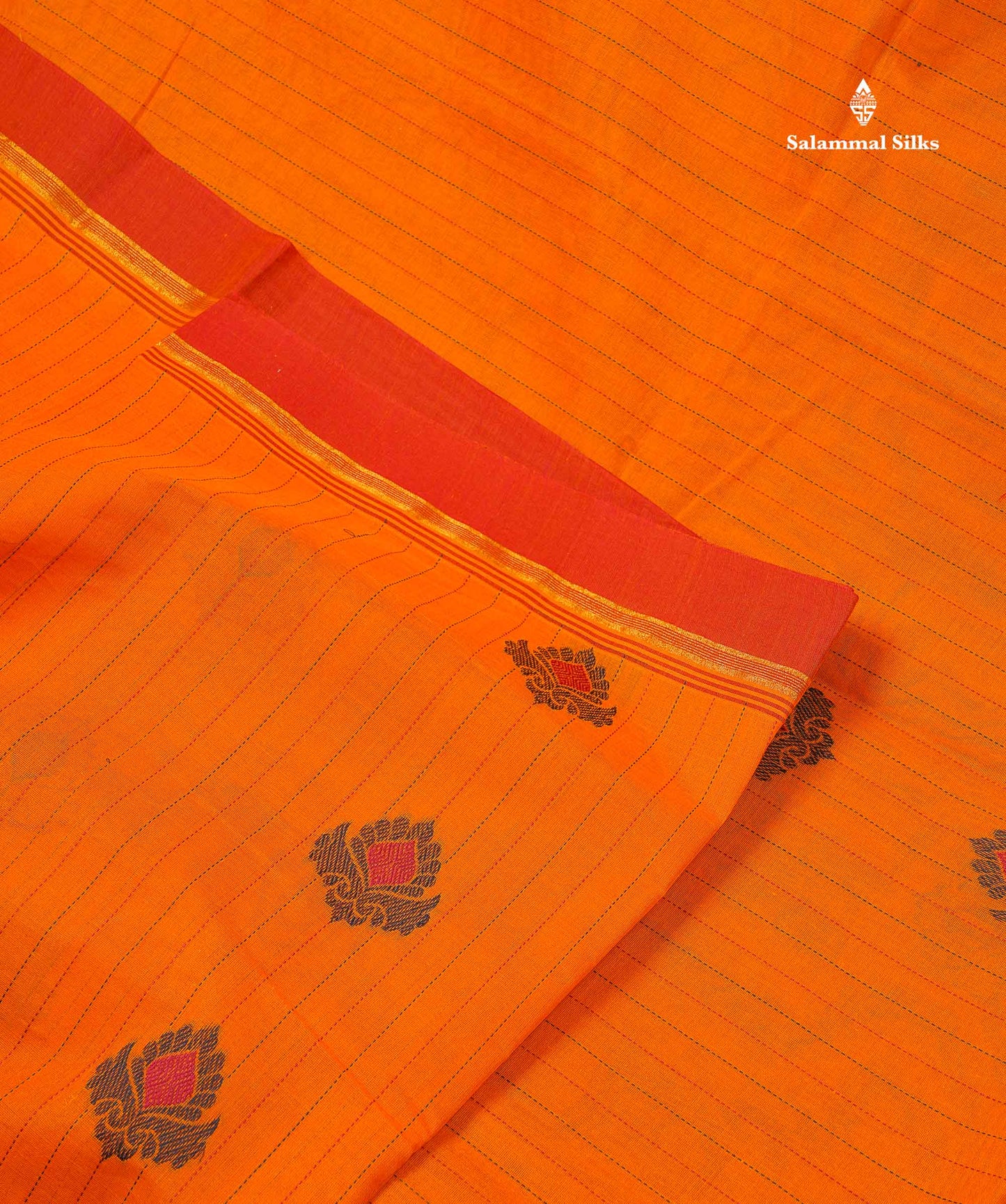 Pure Cotton Saree - Sea green Colour Body Thread Work Butta With Blouse