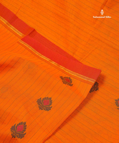 Pure Cotton Saree - Sea green Colour Body Thread Work Butta With Blouse