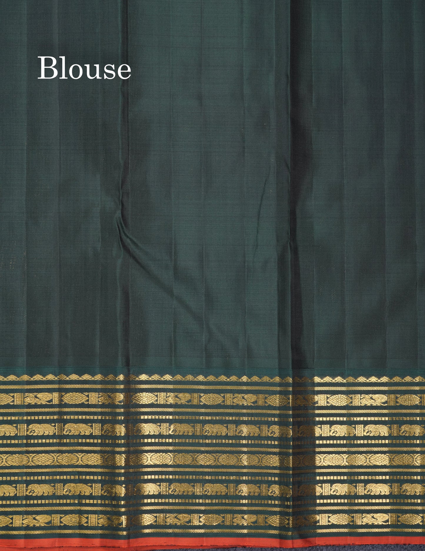 White Pure Kanjivaram Silk Saree With Contrast Ganga Jamuna Traditional Border