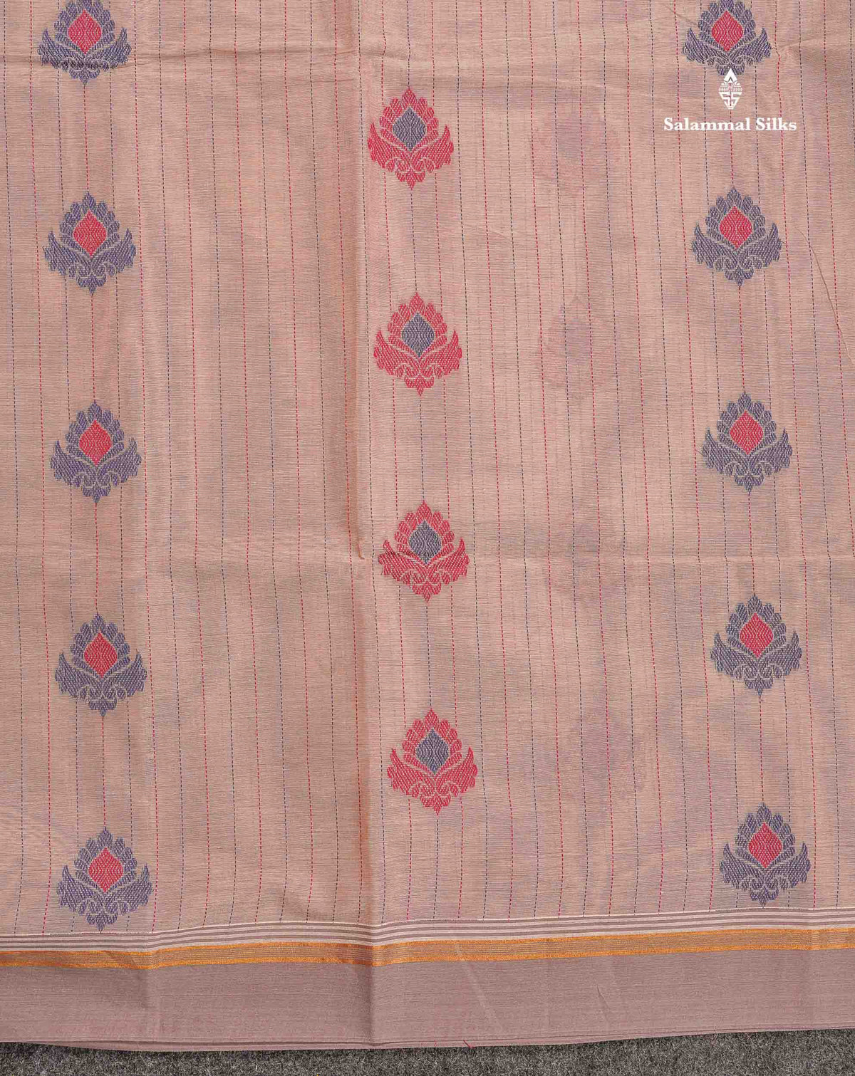 Pure Cotton Saree - Sea green Colour Body Thread Work Butta With Blouse