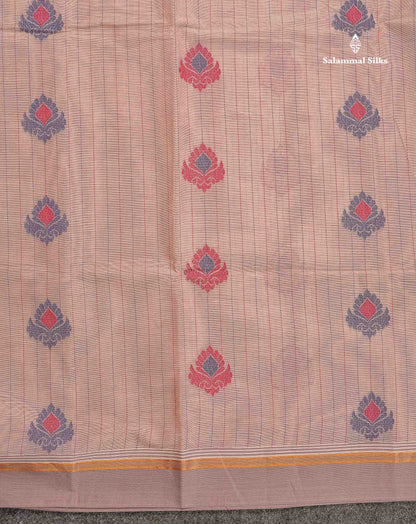 Pure Cotton Saree - Sea green Colour Body Thread Work Butta With Blouse