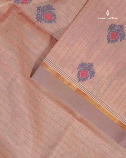 Pure Cotton Saree - Sea green Colour Body Thread Work Butta With Blouse