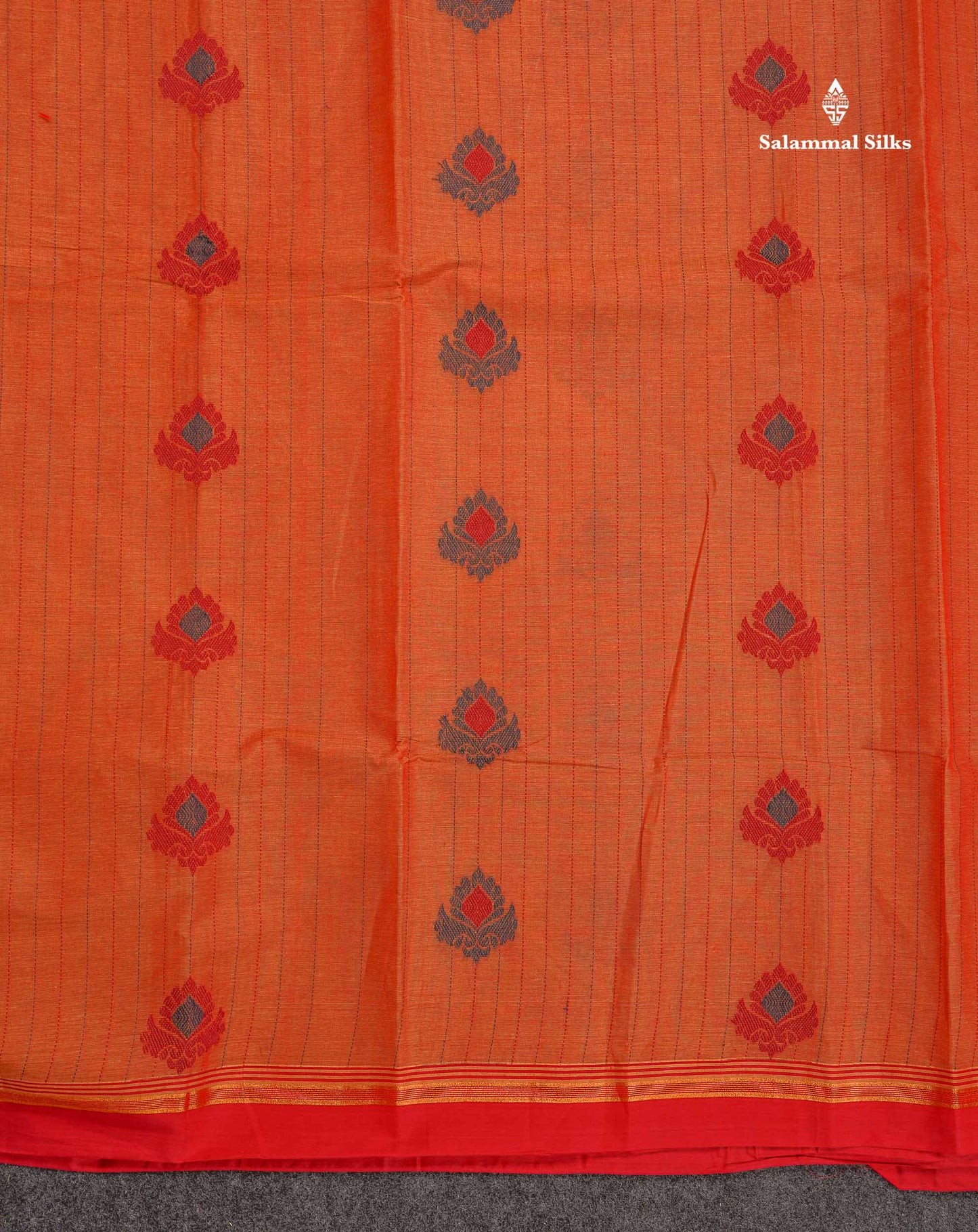 Pure Cotton Saree - Sea green Colour Body Thread Work Butta With Blouse