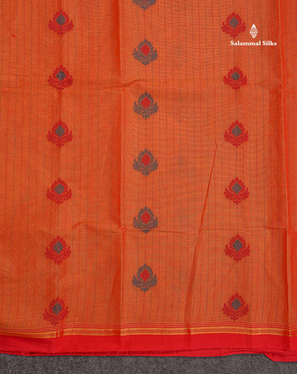 Pure Cotton Saree - Sea green Colour Body Thread Work Butta With Blouse