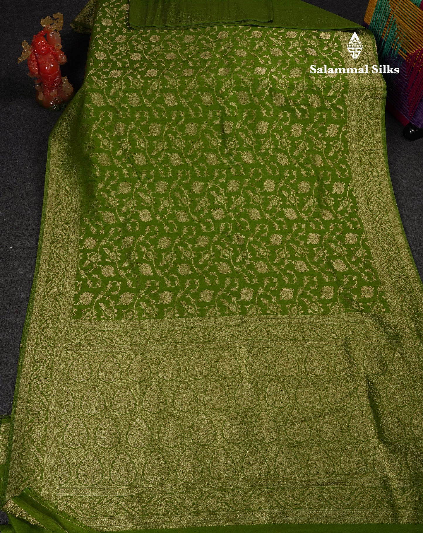 Beautiful Maroon Semi Georgette Saree With Fancy Border