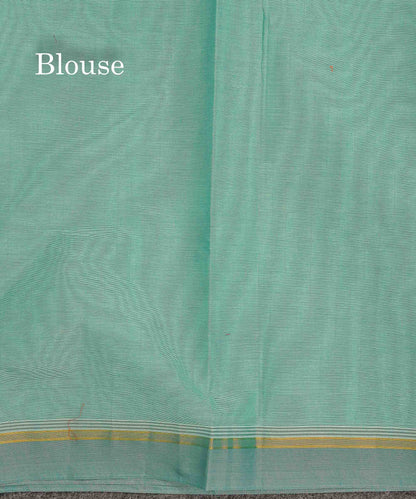 Pure Cotton Saree - Sea green Colour Body Thread Work Butta With Blouse