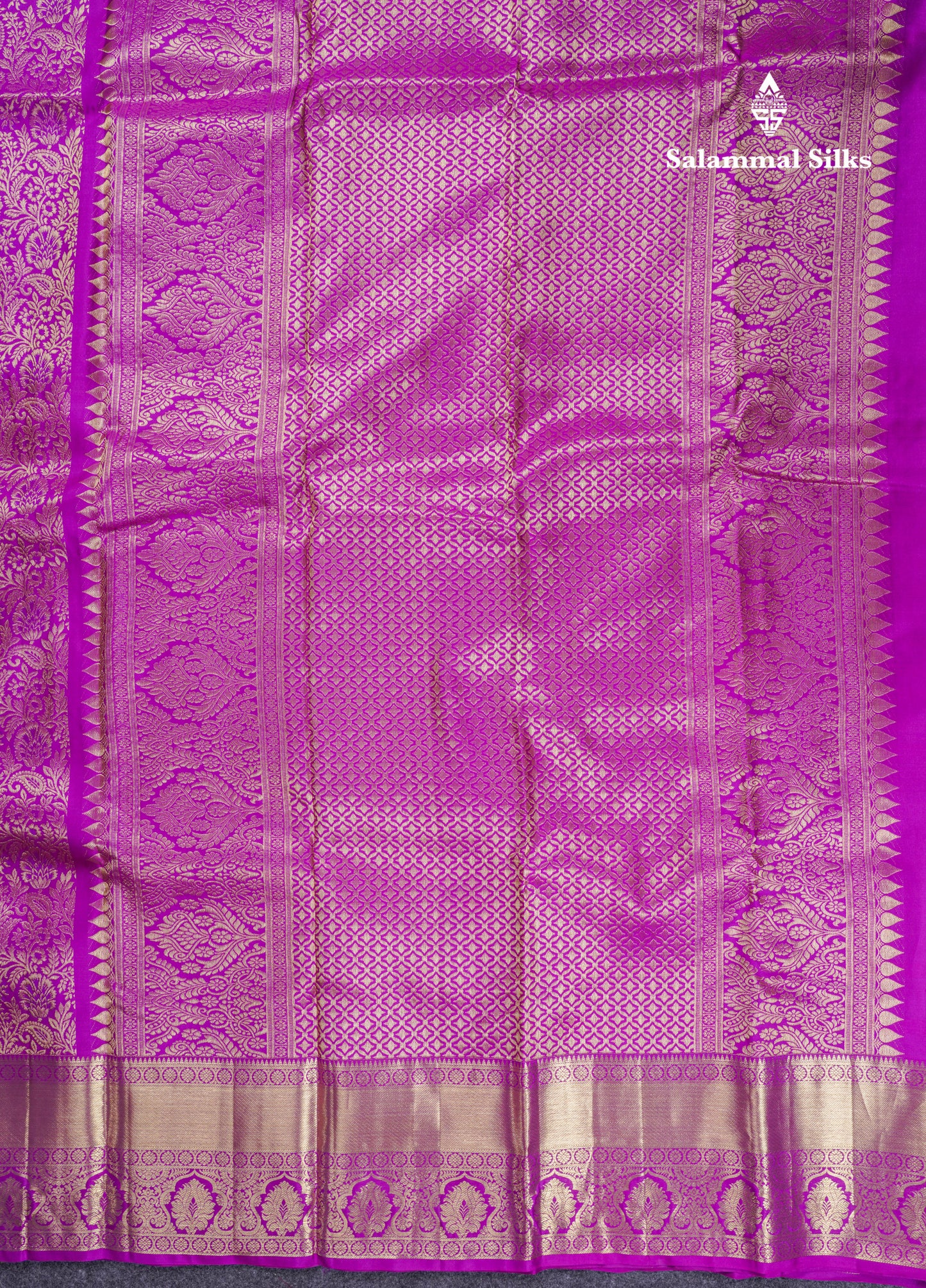 Beautiful Vadamalli Bridal Pure Kanjivaram Silk Saree With Traditional Evening Morning Border