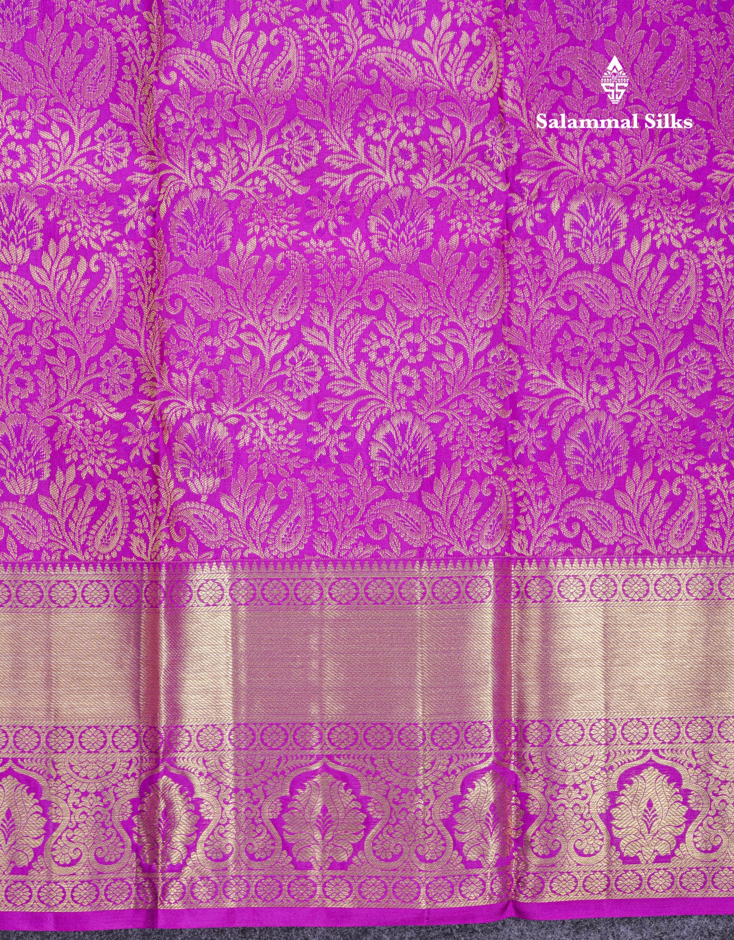 Beautiful Vadamalli Bridal Pure Kanjivaram Silk Saree With Traditional Evening Morning Border