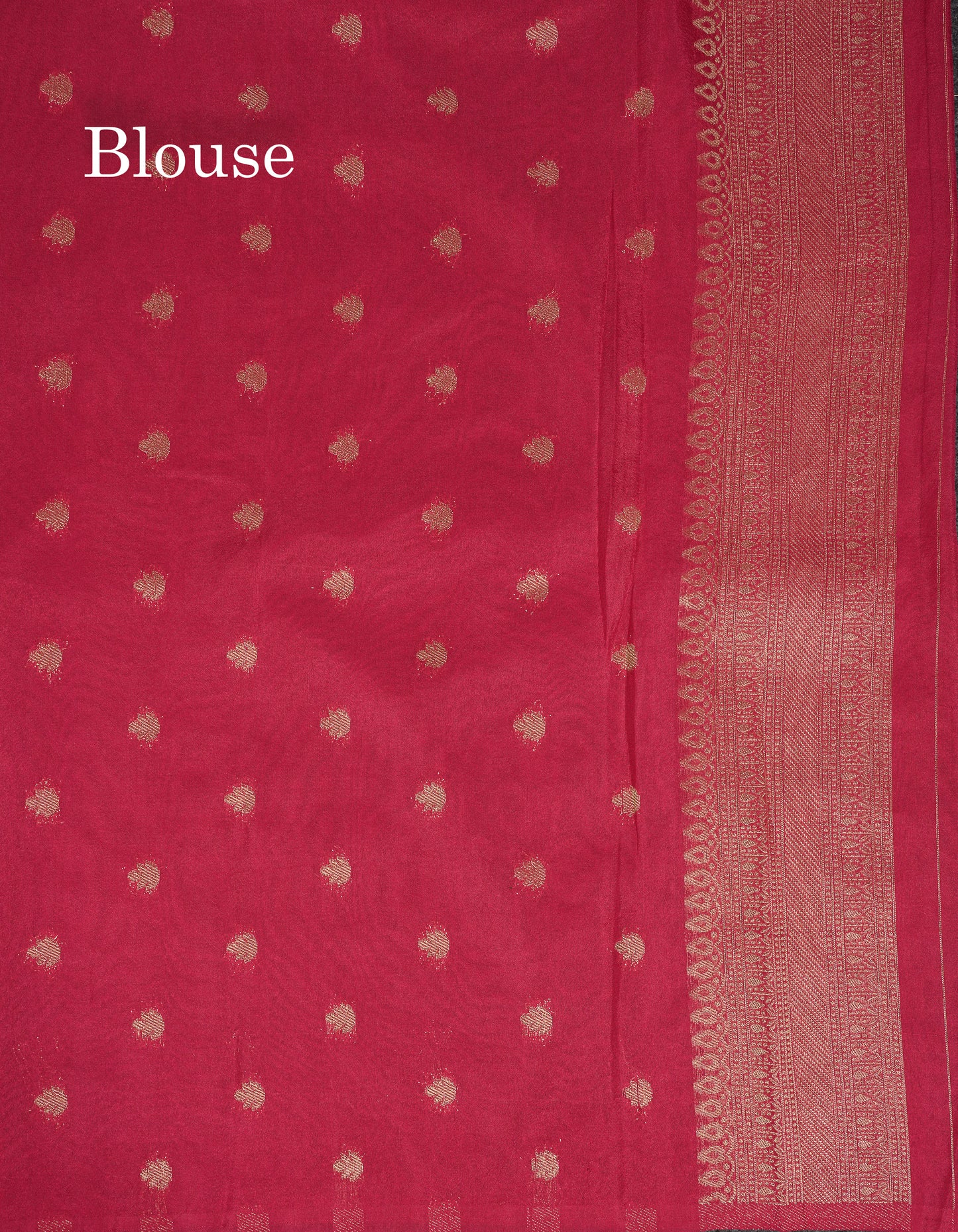 Beautiful Maroon Semi Georgette Saree With Fancy Border